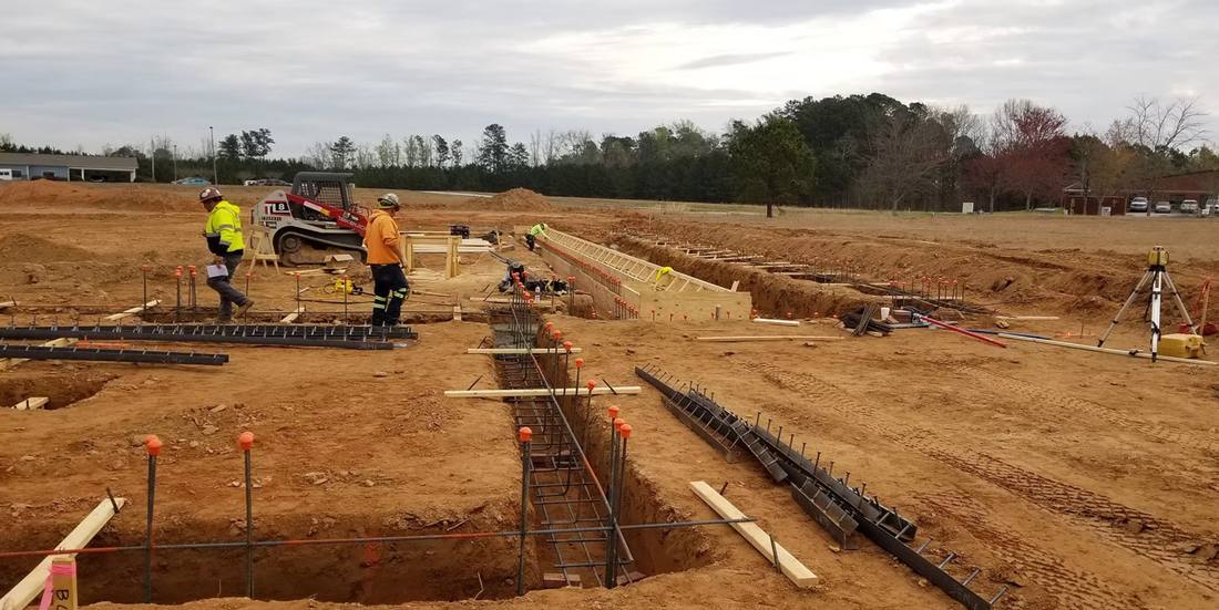 Oakwood car wash site work