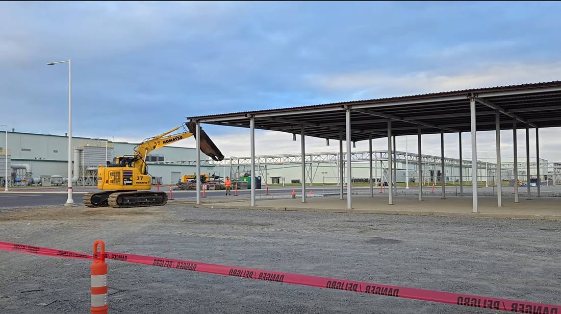 Hyundai SK battery plant demolition